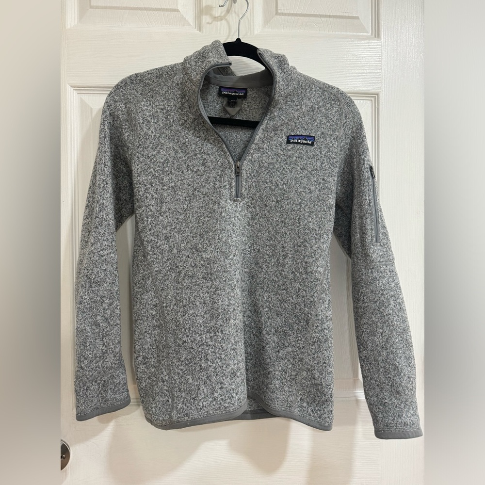 Patagonia half zip grey sweater Women's Better Sweater 1/4-Zip Fleece XS